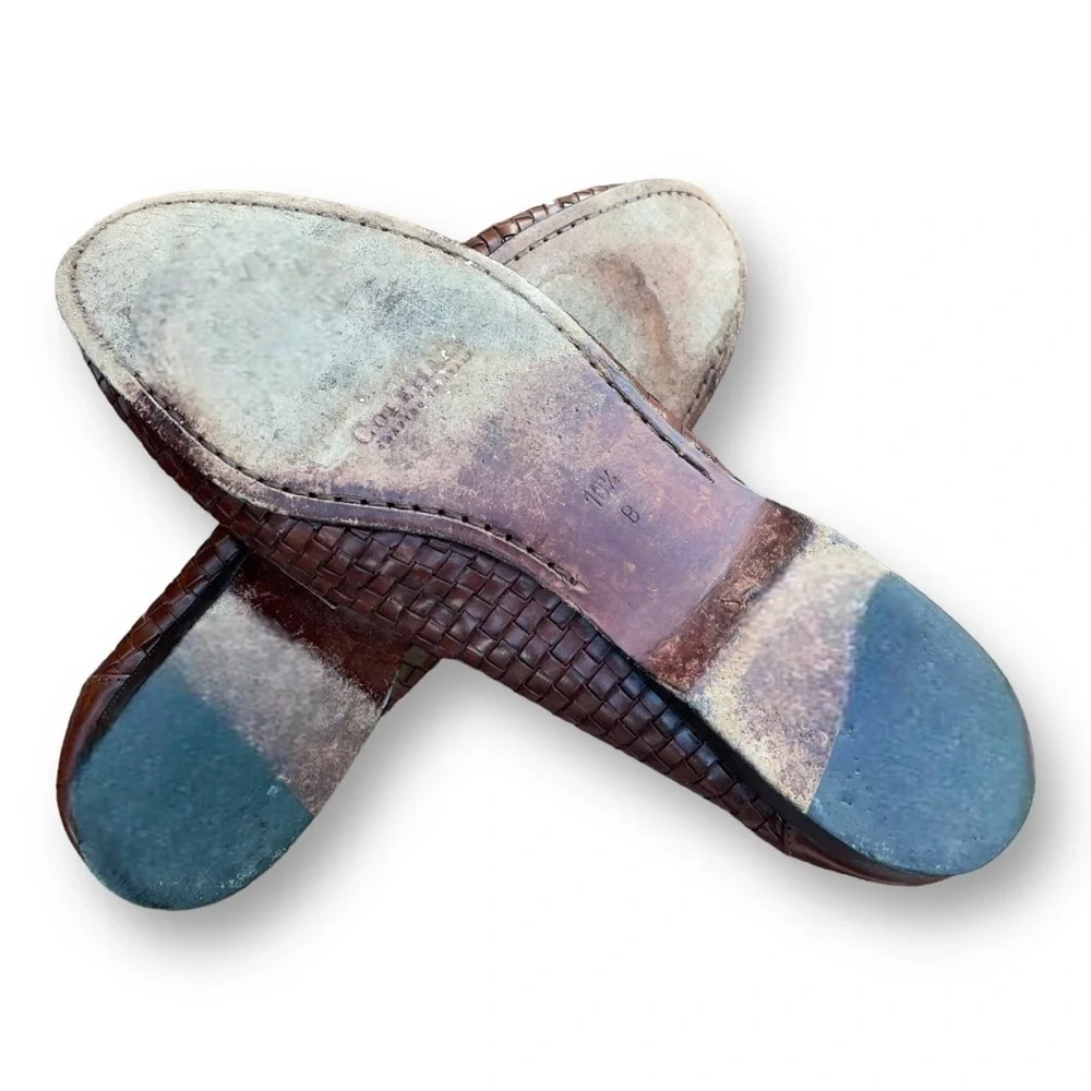 🧵 Bragano by Cole Haan Woven Leather Loafers‎ 👞 Tassel Slip-Ons | Size 10.5